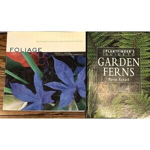 Lot of 2 Gardening Books Foilage Ferns Landscaping Plants Soft Cover